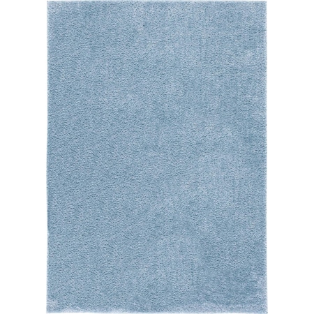 Safavieh 6 ft. 7 in. x 8 ft. 7 in. Tahoe Shag Contemporary Rectangle Area Rug, Blue THO670M-6